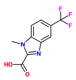 (image for) MCYM0933 1-Methyl-5-(trifluoromethyl)-1H-benzo[d]imidazole-2-carboxylic acid